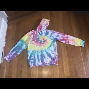 Ivory Ella tie die oversize sweatshirt